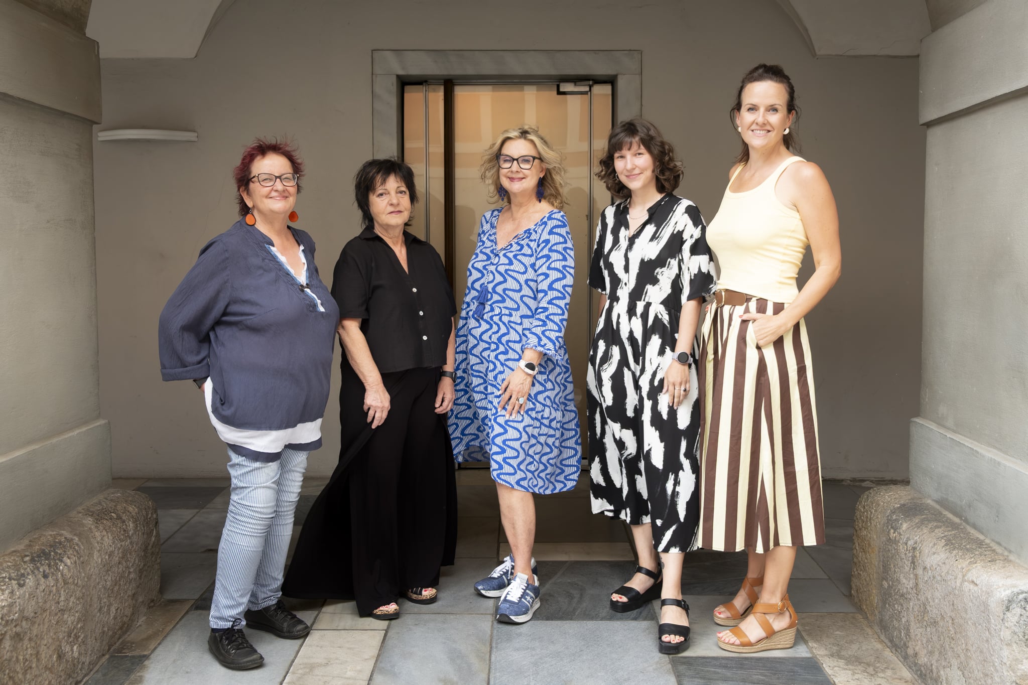 Ulrike Taberhofer, Heide Cortolezis, Hofrätin Alexandra Nagl, Katrin Fischer, Maria Pernegger